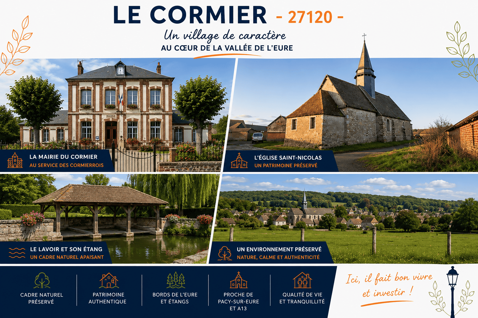 Le cormier et la belle église Saint-Nicolas
